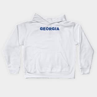 GEORGIA State Cotton Typography Kids Hoodie